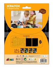 AVENIR Scratch set with stencil: Transportation