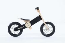 Moovkee Balance Bike Air Art.159826 Black  Детский велосипед/бегунок с деревянной рамой