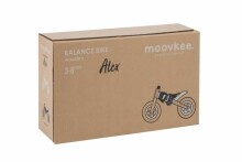 Moovkee Balance Bike Alex Air Art.159827 Black  Bērnu skrējritenis ar koka rāmi