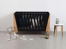 Nordi Kidson Baby Bed Oak Art.NF02001-2 Black