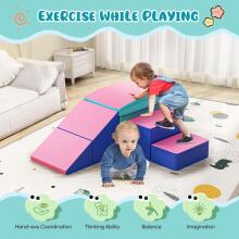 Lischwert Children's Foam Building Blocks Art.159984 Pink/Blue Spēles daudzfunkcionāls /modulārais centrs