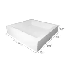 Large Square Ball Pit – Soft Foam Play Pit for Toddlers (Indoor & Outdoor)