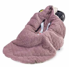Makaszka Car Seat Blanket Art.160026 Dream Garden Augstākās kvalitātes viegla divpusēja sedziņa-konverts ar kapuci (100x110 cm)