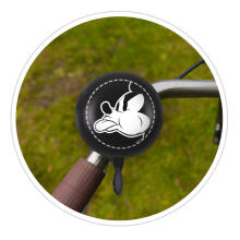 BIG RETRO BELL MICKEY - BLACK HEY