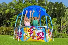 Bestway 5618T Steel Pro UV Careful Splash-in-Shade Play Pool