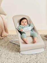 Babybjorn Babysitter Balance Soft Art.005383 Woven/Jersey, beige/grey   šūpuļkrēsls