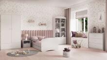 Bed babydreams white without pattern without drawer without mattress 160/80
