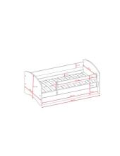 Bed babydreams white without pattern without drawer without mattress 180/80