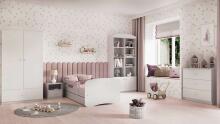 Bed babydreams white without pattern with drawer without mattress 160/80