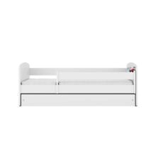 Bed babydreams white formula with drawer with non-flammable mattress 180/80