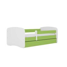 Babydreams bed, green, without a pattern, without a drawer, mattress 160/80