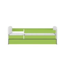 Babydreams green bed without a pattern with a drawer, mattress 160/80