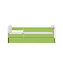 Bed babydreams green fire brigade with drawer with non-flammable mattress 160/80