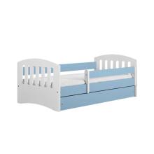Bed classic 1 blue with drawer with non-flammable mattress 180/80