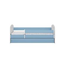 Bed classic 1 blue with drawer with non-flammable mattress 180/80