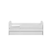Bed Julia white with drawer with non-flammable mattress 160/80