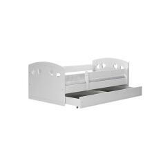 Bed Julia white with drawer with non-flammable mattress 160/80