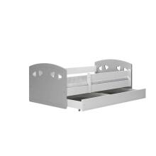 Bed Julia mix grey with drawer with non-flammable mattress 180/80