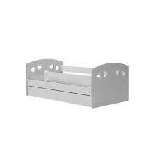 Bed Julia mix grey with drawer with non-flammable mattress 180/80