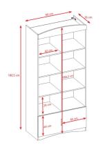 Double bookcase classic