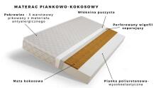 Babydreams white princess on a horse bed without a drawer, coconut mattress 180/80