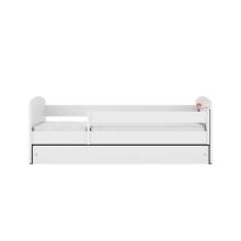 Bed babydreams white frozen land with drawer with non-flammable mattress 160/80