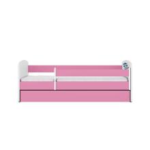 Bed babydreams pink raccoon with drawer with non-flammable mattress 140/70