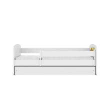 Bed babydreams white digger with drawer with non-flammable mattress 180/80