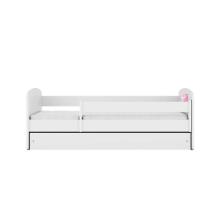 Bed babydreams white princess horse with drawer with non-flammable mattress 180/80