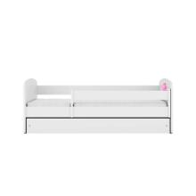 Bed babydreams white princess on horse with drawer with non-flammable mattress 160/80