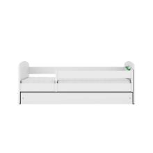 Bed babydreams white baby dino with drawer with non-flammable mattress 180/80