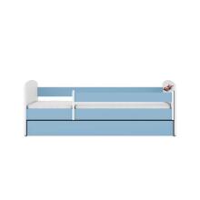 Bed babydreams blue racing car with drawer with non-flammable mattress 140/70