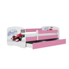 Bed babydreams pink formula with drawer with non-flammable mattress 180/80
