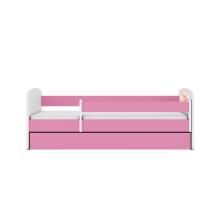Bed babydreams pink teddybear butterflies with drawer with non-flammable mattress 160/80