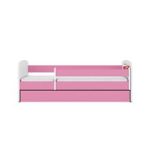 Bed babydreams pink fire brigade with drawer with non-flammable mattress 140/70