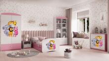 Bed babydreams pink zoo with drawer with non-flammable mattress 160/80