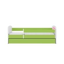 Bed babydreams green fairy with butterflies with drawer with non-flammable mattress 180/80