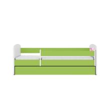 Bed babydreams green fairy with wings with drawer with non-flammable mattress 140/70