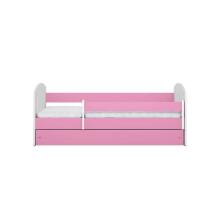 Classic 2 pink bed with drawer, non-flammable mattress 140/80