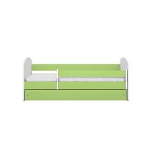 Classic 2 green bed with drawer, non-flammable mattress 140/80