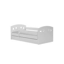 Bed Julia white with drawer with non-flammable mattress 180/80