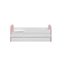 Bed Julia mix pale pink with drawer with non-flammable mattress 180/80