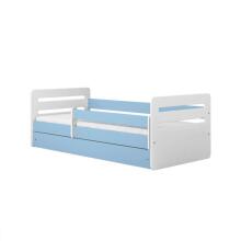 Bed tomi blue with drawer with non-flammable mattress 180/80