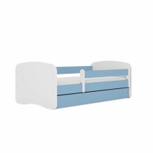Babydreams blue bed without a pattern with a drawer, coconut mattress 180/80