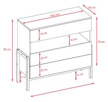 Chest of drawers Victor white