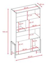 Bookcase Victor white