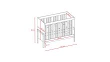 Baby bed Victor without drawer without mattress 120/60