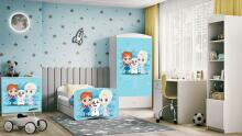 Babydreams white Frozen bed with a drawer, coconut mattress 160/80
