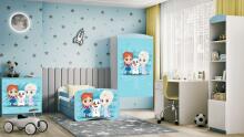 Babydreams blue iceland bed with drawer without mattress 160/80