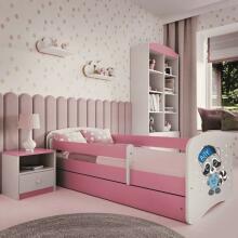 Bed babydreams pink raccoon without drawer without mattress 140/70
